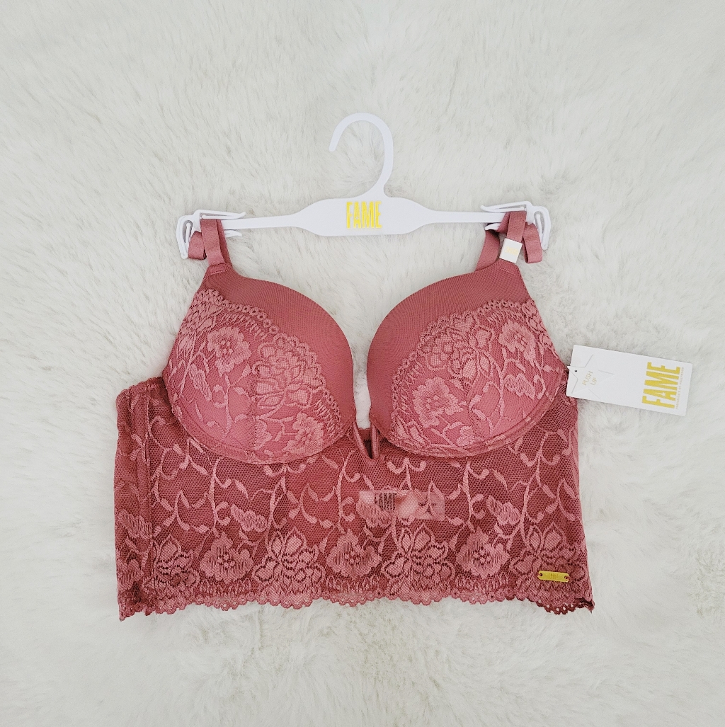 Fredericks Of Hollywood Brand New Push Up Long Line Bra Size 36b